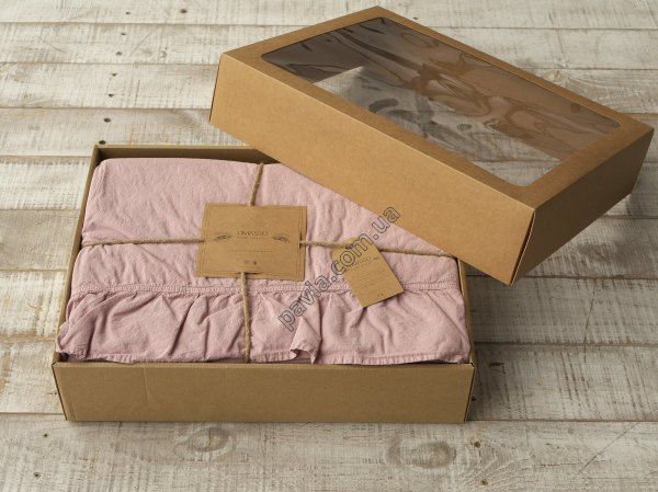 Комплект постільної білизни 160x220 LIMASSO PALE MAVUE EXCLUSIVE рожевий 800220 фото
