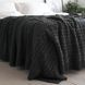 Покривало 220x240 LA MODNO Genova Anthracite (50% бавовна, 50% акрил) темно-сіре 200229 фото 5