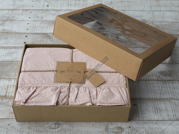 Комплект постільної білизни СІМЕЙНИЙ LIMASSO CAMELLO ROSES EXCLUSIVE персиковий 800236 фото
