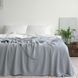 Покривало 170x240 LA MODNO Corn Sky Gray (50% бавовна, 50% акрил) сіро-небесне 200242 фото 2