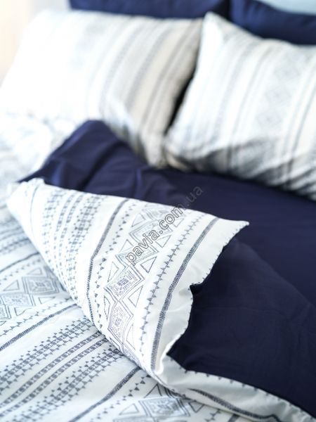 Комплект постільної білизни 200x220 LIMASSO COSTAL TRIO INDIGO 800568 фото