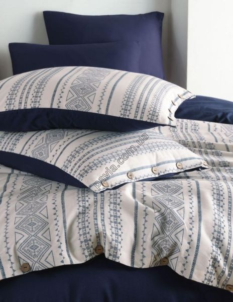 Комплект постільної білизни 200x220 LIMASSO COSTAL TRIO INDIGO 800568 фото