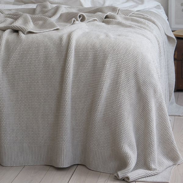 Покривало 170x240 LA MODNO Corn Natural Linen (50% бавовна, 50% акрил) бежеве 200243 фото