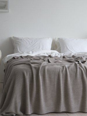 Покривало 170x240 LA MODNO Corn Beige (50% бавовна, 50% акрил) бежеве 200254 фото