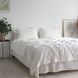 Постільна білизна жакардова 200x220 LA MODNO JACQUARD STONEWASHED Milk кремова 200431 фото 2