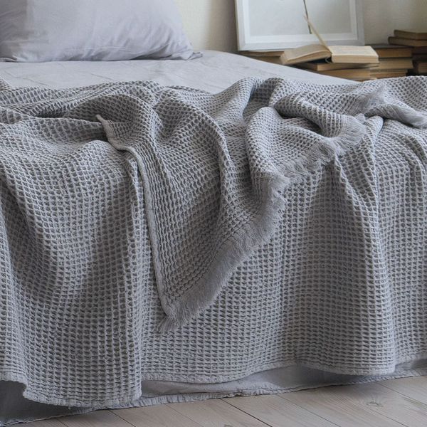Покривало 220х240 LA MODNO PIKE STONEWASHED Pearl Gray 200388 фото