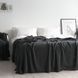 Покривало 220x240 LA MODNO Corn Anthracite (50% бавовна, 50% акрил) темно-сіре 200257 фото 2