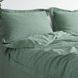 Постільна білизна жакардова 200x220 LA MODNO JACQUARD STONEWASHED Sage Green зелена 200435 фото 3