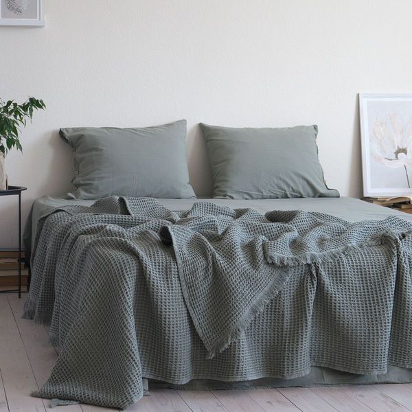 Покривало 220х240 LA MODNO PIKE STONEWASHED French Green 200369 фото