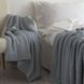 Покривало 150x200 LA MODNO WoolCotton Balance Sky Gray (50% вовна, 50% бавовна) сіро-небесне 200423 фото 5