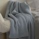 Покривало 150x200 LA MODNO WoolCotton Balance Sky Gray (50% вовна, 50% бавовна) сіро-небесне 200423 фото 6