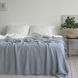 Покривало 150x200 LA MODNO WoolCotton Balance Sky Gray (50% вовна, 50% бавовна) сіро-небесне 200423 фото 2