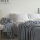 Покривало 150x200 LA MODNO WoolCotton Balance Sky Gray (50% вовна, 50% бавовна) сіро-небесне 200423 фото 4