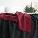 Покривало 150x200 LA MODNO DIAMOND Green-Burgundy (100% бавовна) зелене 200261 фото 4