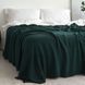 Покривало 220x240 LA MODNO WoolCotton Balance Emerald (50% вовна, 50% бавовна) темно-зелене 200427 фото 3