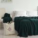 Покривало 150x200 LA MODNO WoolCotton Balance Emerald (50% вовна, 50% бавовна) темно-зелене 200426 фото 8