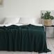 Покривало 150x200 LA MODNO WoolCotton Balance Emerald (50% вовна, 50% бавовна) темно-зелене 200426 фото 2