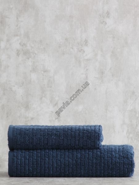 Набір рушників PAVIA VALENTE LACIVERT (75х150, 50х85) синій 402279 фото