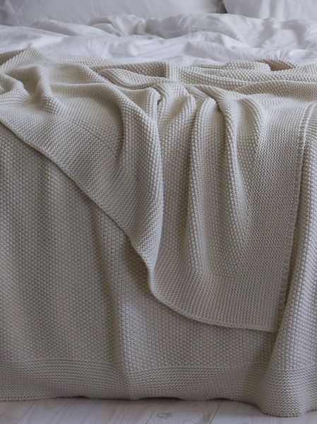 Покривало 220x240 LA MODNO Corn Vanilla Cream (50% бавовна, 50% акрил) кремове 200267 фото