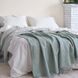 Покривало 200х220 LA MODNO COSY Green-Ecru зелене/молочне 200291 фото 2