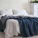 Покривало 200х220 LA MODNO COSY Dark Blue-Sky Gray синє/сіре 200292 фото 2