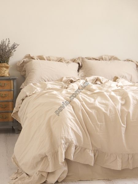 Комплект постільної білизни 160x220 LIMASSO SANDY EXCLUSIVE кремовий 800559 фото
