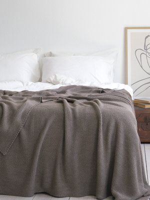 Покривало 170x240 LA MODNO Corn Mink (50% бавовна, 50% акрил) коричневе 200336 фото